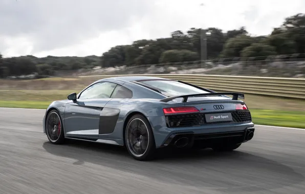 Скорость, Audi R8, V10, 2019