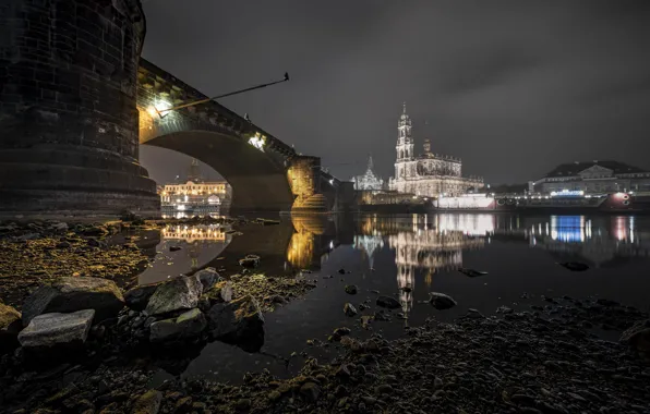 Dresden, Saxony, Kreisfreie Stadt Dresden, Augustus Bridge