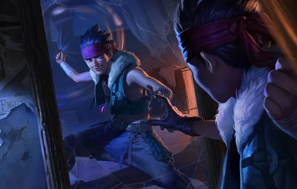 Зеркало, парень, Draven, Legends of Runeterra