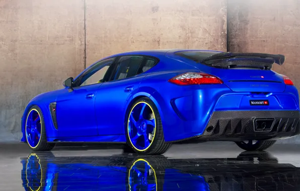 Car, авто, Porsche, Panamera, порше, blue, tuning, Turbo