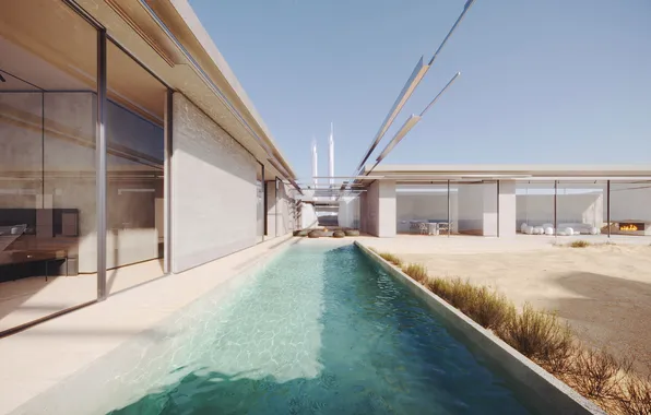 Neom, saudi arabia, epicon region, waterpool