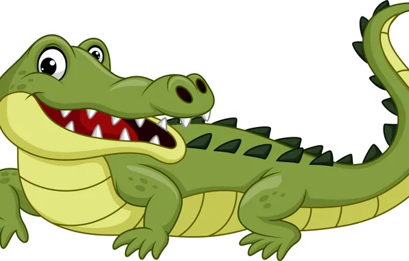 Картинка funny, drawing, crocodile, reptile
