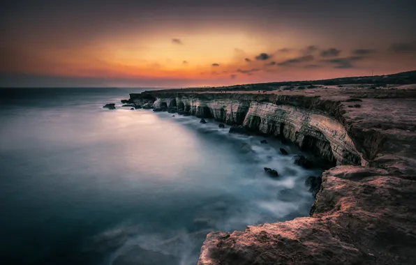 Sea, Cyprus, caves Ayia Napa