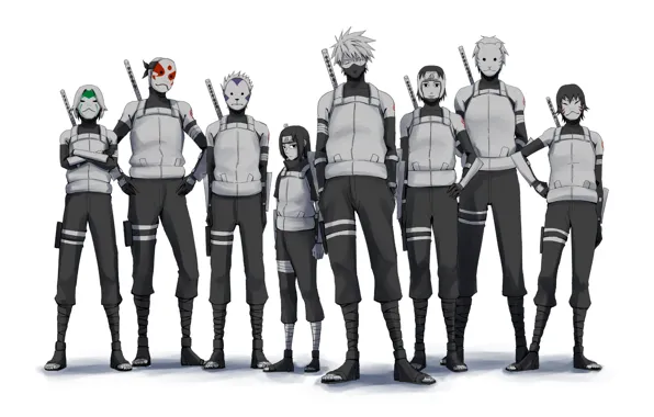 Арт, Наруто, Naruto, ниньдзя, анбу