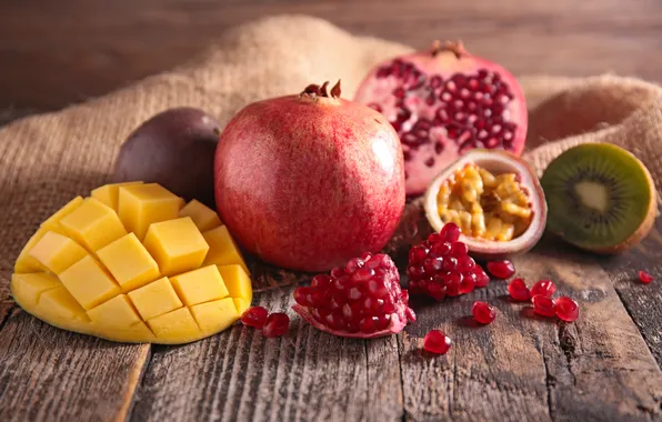 Картинка фрукты, fresh, гранат, fruits, berries