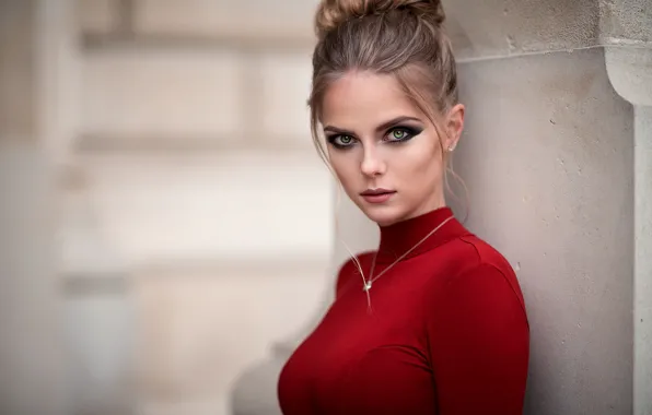 Грудь, макияж, причёска, Mark Prinz, Catharina