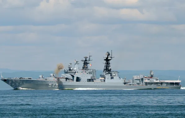 Стрельбы, БПК, Адмирал Пантелеев, проект 1155