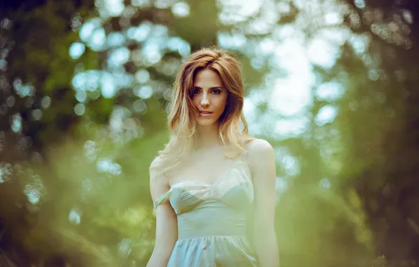 Взгляд, девушка, локоны