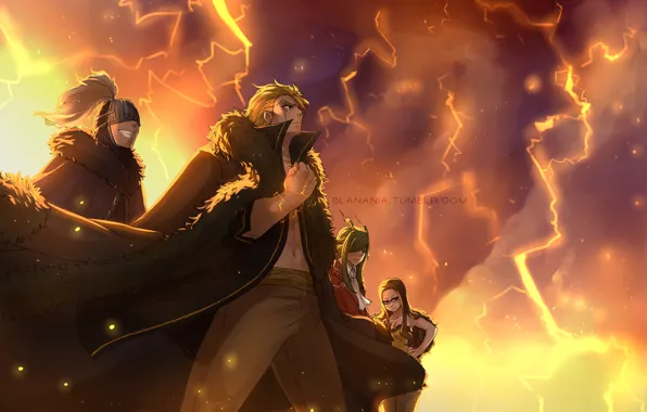Аниме, арт, парни, Fairy Tail, Хвост феи