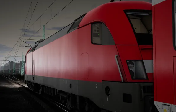 Германия, Поезд, Germany, Train, Deutschland, ФРГ, Электровоз, Train Sim World 2020