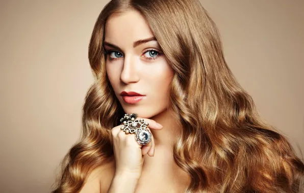 Картинка взгляд, украшения, портрет, young beautiful