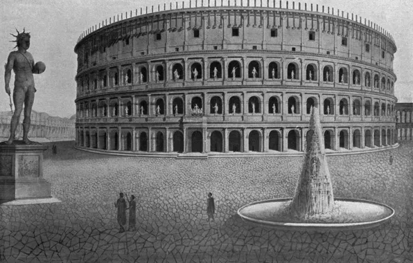 Рим, античность, Амфитеатр, colosseum would have looked like, расцвет колизея