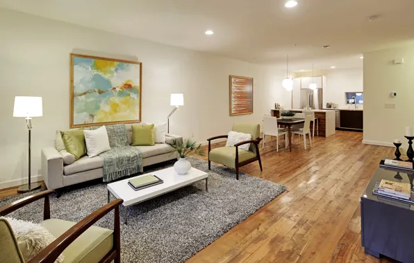 Дизайн, стиль, интерьер, кухня, Сиэтл, гостиная, столовая, Home in Seattle