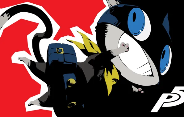 Кот, улыбка, Persona 5, Персона 5