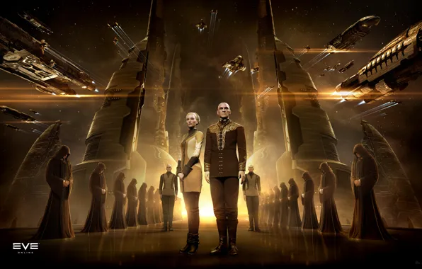 Космос, space, EVE online, CCP Games, New Eden, Amarr