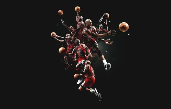 Картинка Баскетбол, Michael Jordan, Chicago Bulls, Легенда, Игрок