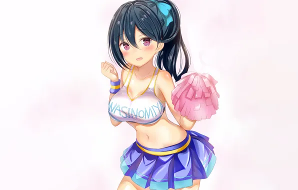 Girl, sexy, cleavage, long hair, boobs, anime, beautiful, pretty