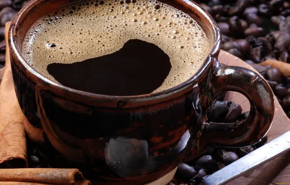 Картинка coffee, Cup, coffee beans