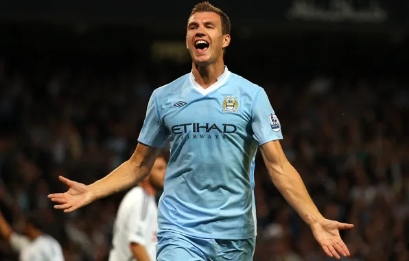 Футбол, Football, нападающий, Сити, Manchester City, Един Дзеко, Джеко, Dzeko