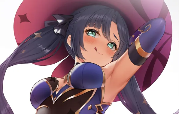 Girl, fantasy, sexy, cleavage, long hair, boobs, anime, beautiful