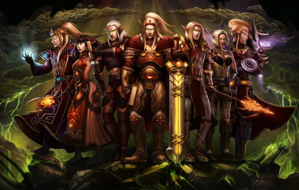 Картинка World of Warcraft, Warcraft, wow, art, elf, Dominion of the Sun