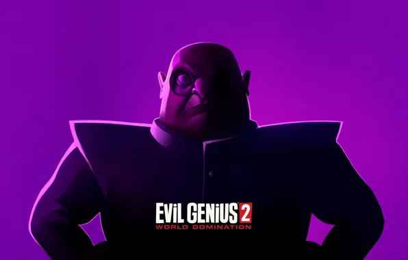 Злодей, games, фиолетовый фон, Evil Genius 2 World Domination, Максимилиан