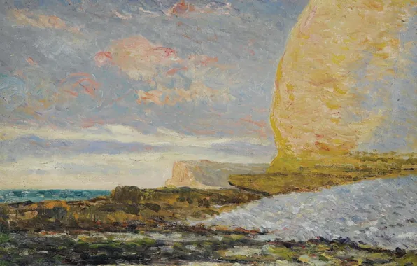 Пейзаж, картина, 1900, Maxime Maufra, Максим Мофра, Берег Моря в Ипоре