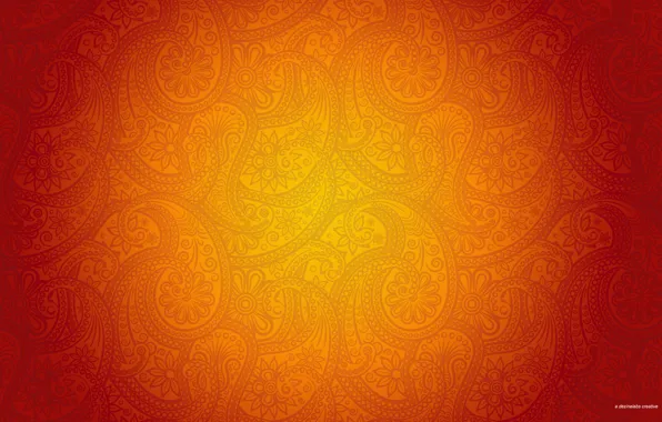 Картинка оранжевый, узор, dezinelabs