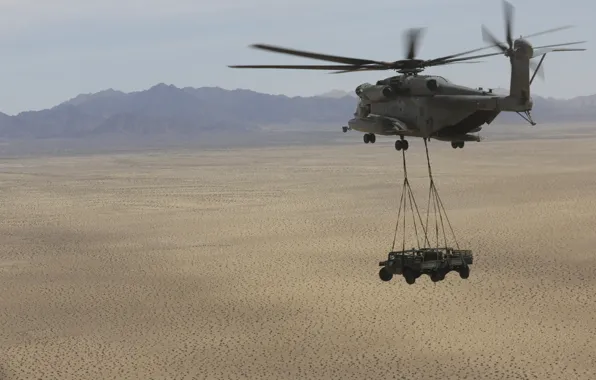 Вертолёт, военный, транспортный, тяжёлый, доставка, Super Stallion, CH-53E