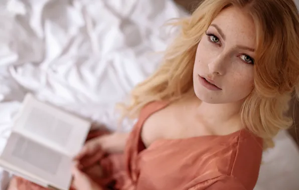 Картинка взгляд, лицо, модель, волосы, милашка