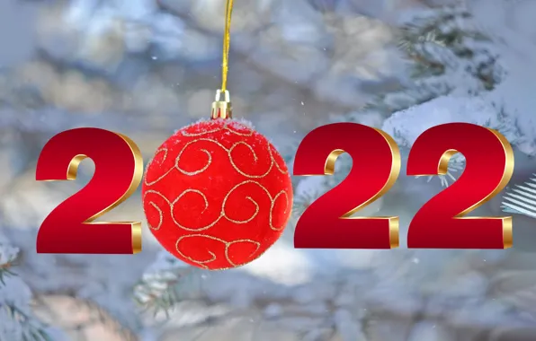Праздник, новый год, Happy New Year, елочная игрушка, с новым годом, Merry Christmas, 2022, Feliz …