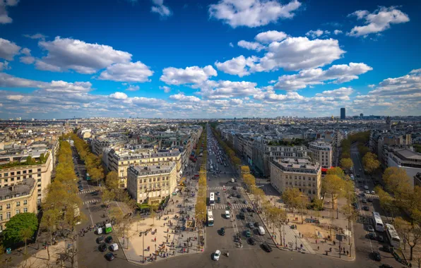Франция, Париж, здания, улицы