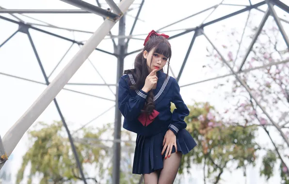 Girl, beautiful, brunette, asian, cute
