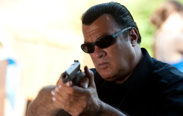 Картинка фон, актер, сериал, actor, glasses, Стивен Сигал, Steven Seagal, Настоящее правосудие