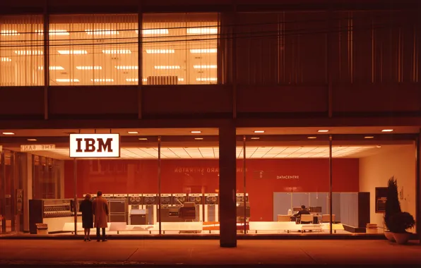 Офис, старый город, ibm