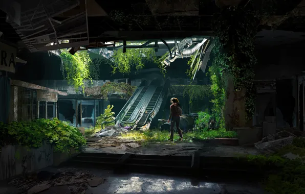 Concept Art, The Last Of Us, Game Art, Rishiraj Singh Shekhawat, Abandoned Mall
