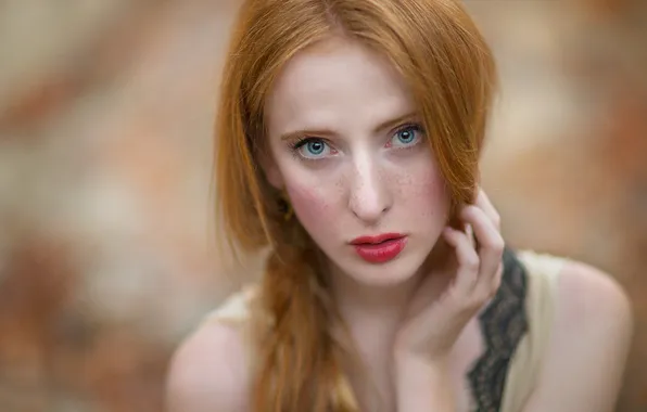 Взгляд, девушка, портрет