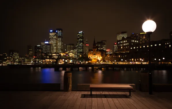 Картинка ночь, Австралия, Сидней, night, Australia, Sydney