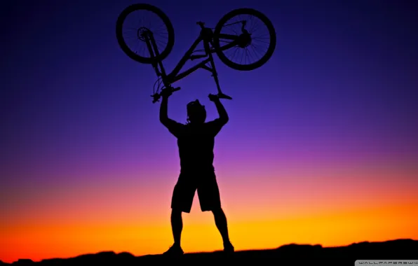 Bike, victory, triumph