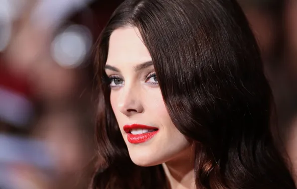 Взгляд, портрет, макияж, актриса, брюнетка, Эшли Грин, hair, Ashley Greene