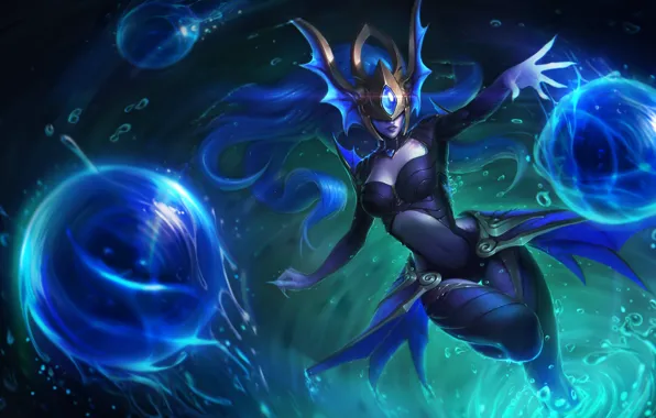 Girl, Fantasy, Art, League of Legends, Illustration, LoL, Syndra, Game Art