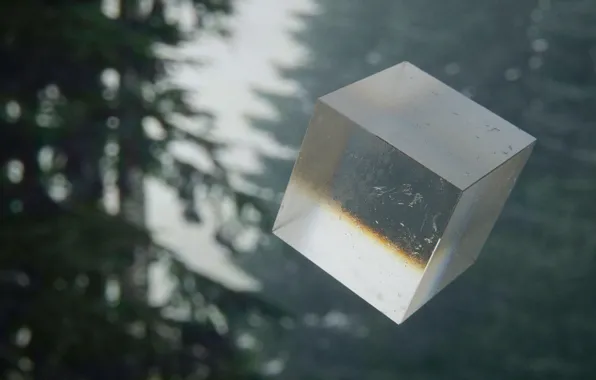 Лес, куб, Mountain mist, mark chang