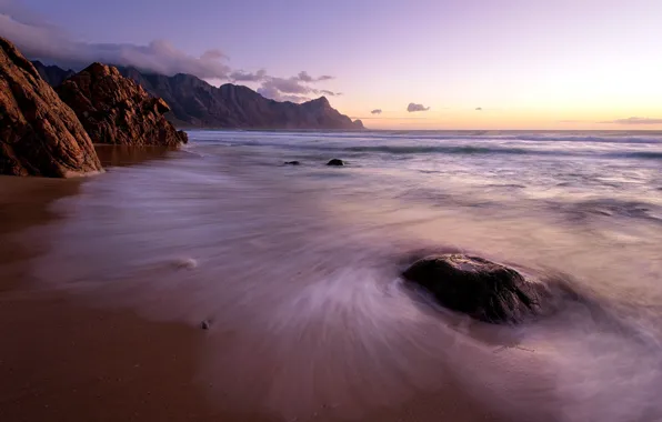 Море, пейзаж, закат