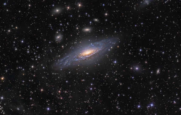 Звезды, пространство, галактика, NGC7331, cпиральная