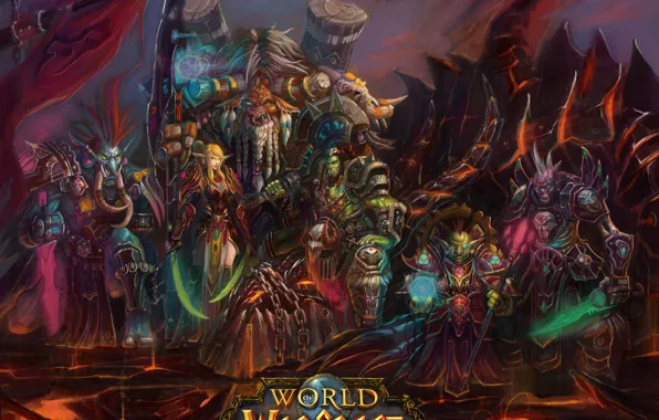 Undead, воины, расы, гоблин, орк, орда, blood elf, таурен