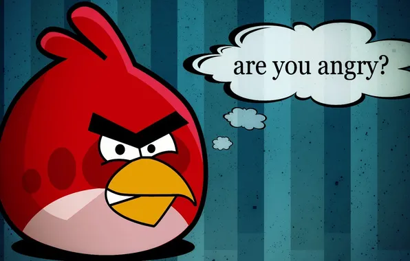 Картинка вопрос, angry birds, злые птицы, angry, красная птица