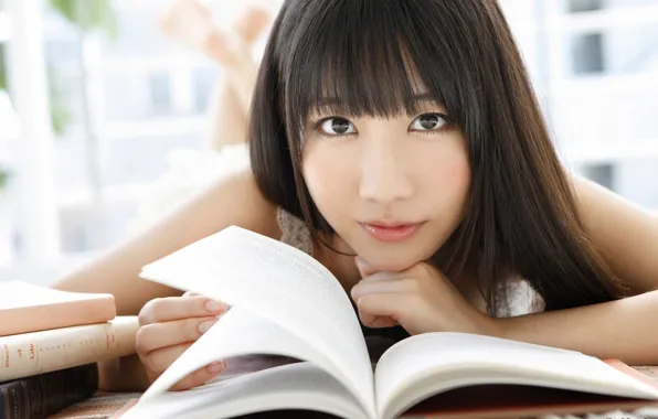 Girl, long hair, beautiful, pretty, face, brunette, asian, attractive