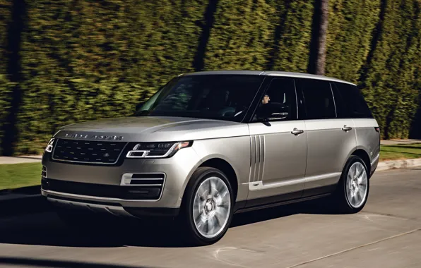 Дорога, серый, движение, Land Rover, Range Rover SV Autobiography