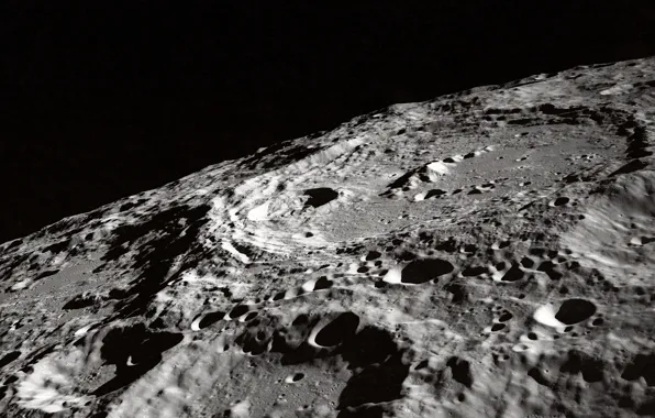 Moon, grey, gray, craters