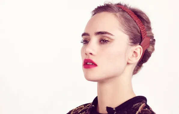 Фон, модель, портрет, макияж, актриса, прическа, ободок, Glamour